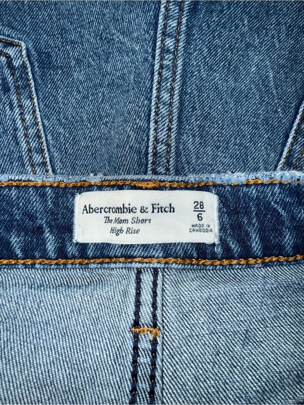Abercrombie & fitch the mom high rise distressed short size 28 - Picture 5 of 8